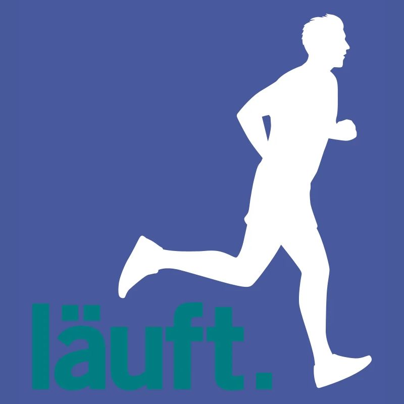 Runner man is running. Vector