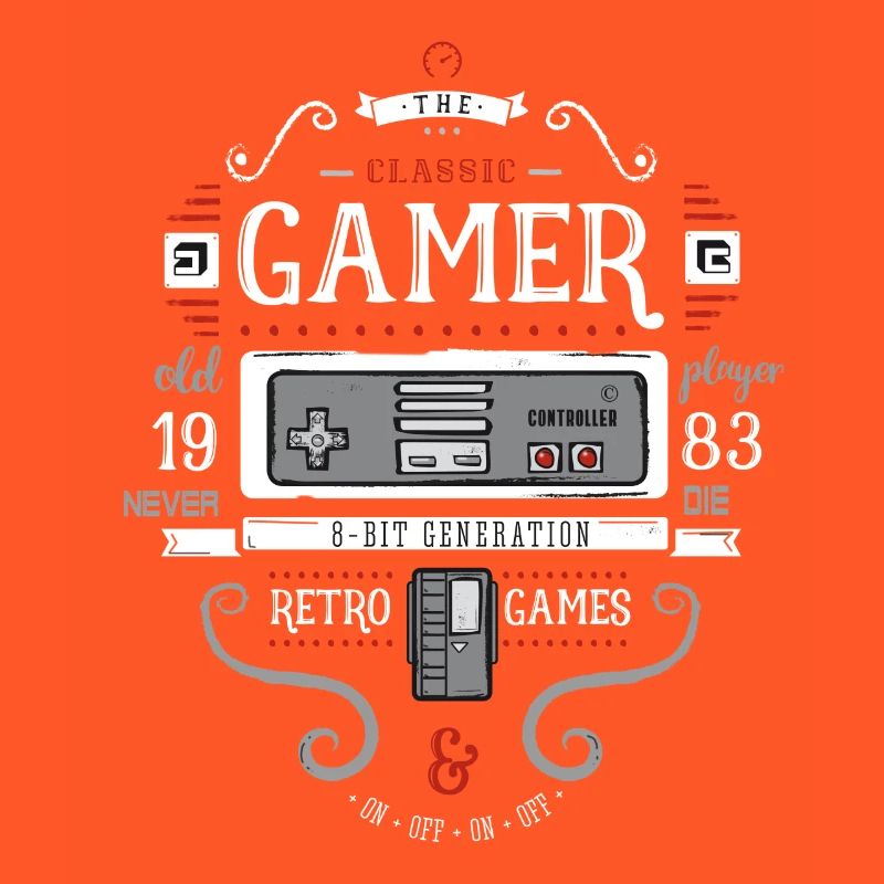 Game Nerd 80s Retro 8bit Game Console pc old fun