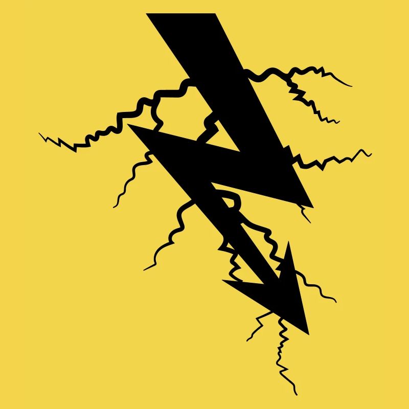 charge symbol electric lightning current energy strong