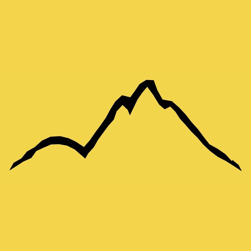 Schöne Berge Linien Design
