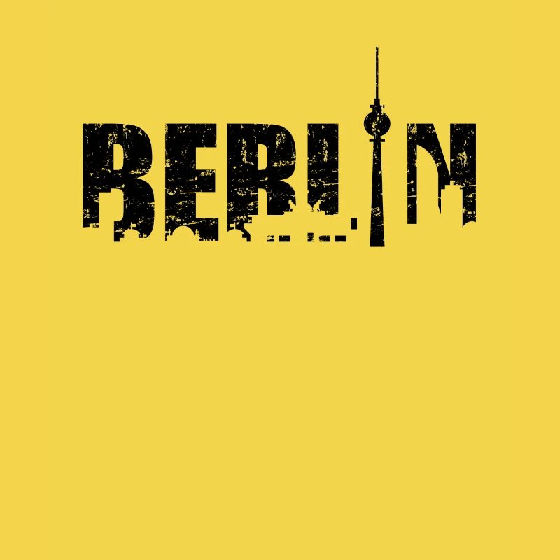 Berlin Skyline Design Silhouette TV Tower