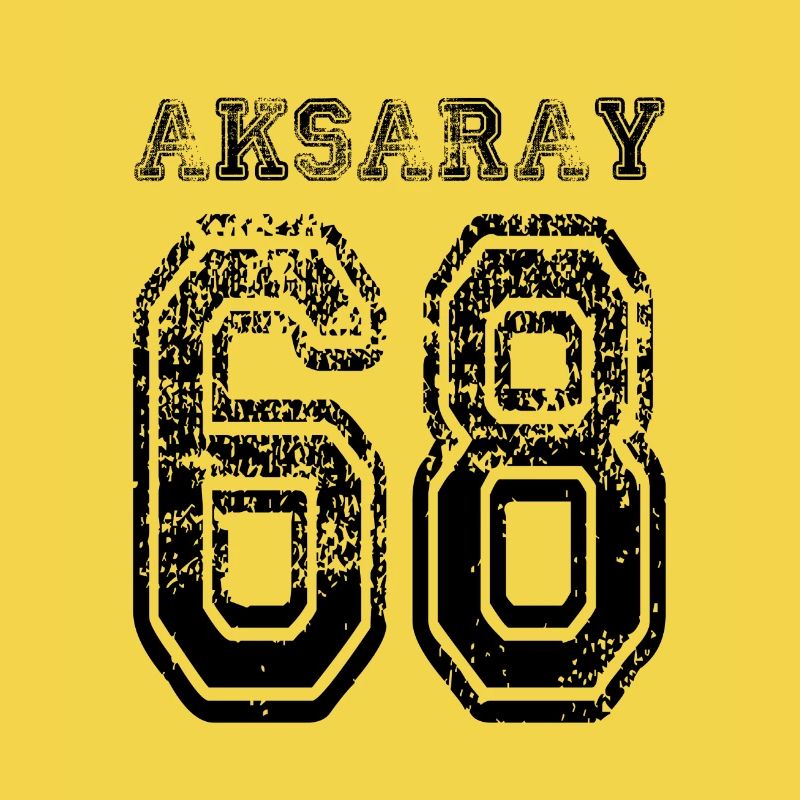 68 plaque d'immatriculation Aksaray turque comme un cadeau