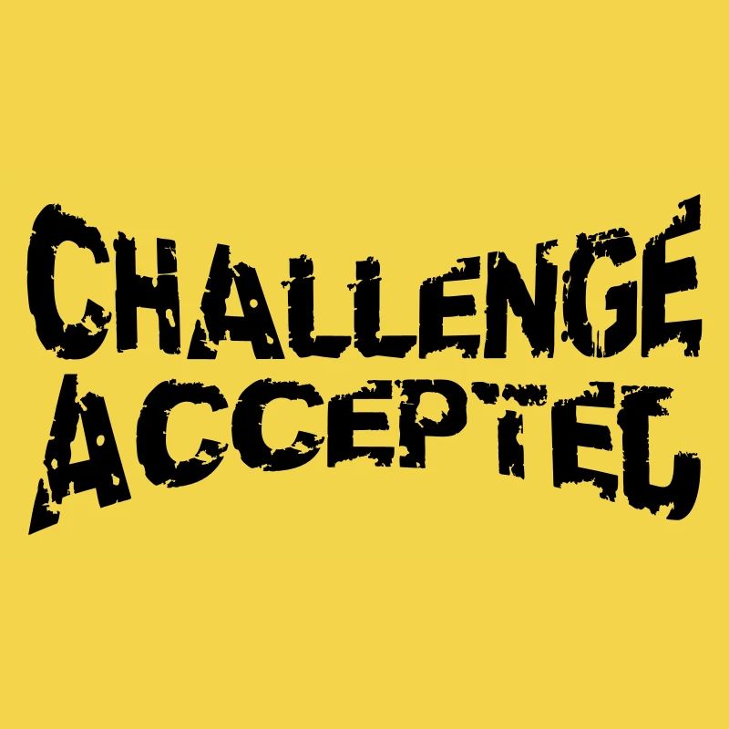 Cooler Stempel Challenge Accepted