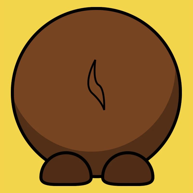 Gnu von hinten. Geschenkidee