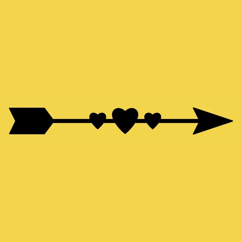 Arrow with hearts