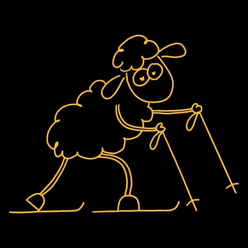 Ski de randonnée mouton