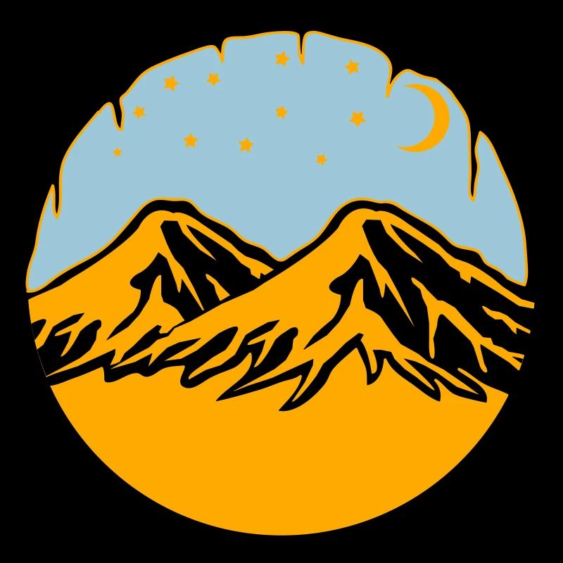 Starry Sky Mountains