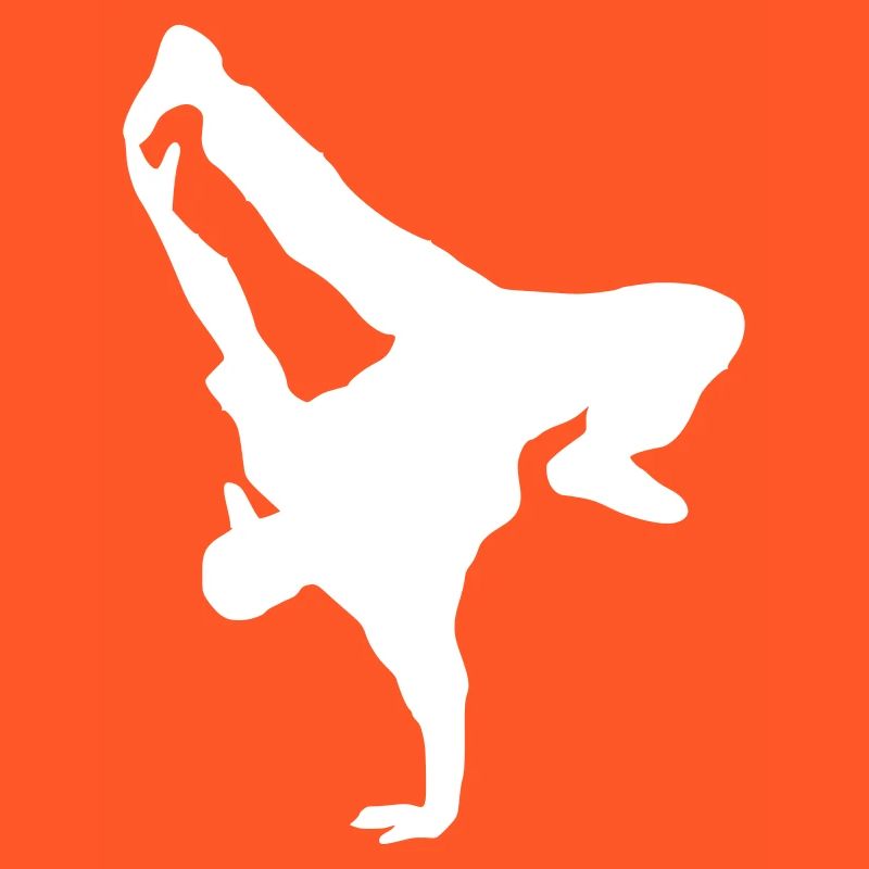Breakdance Dancer Graphique blanc