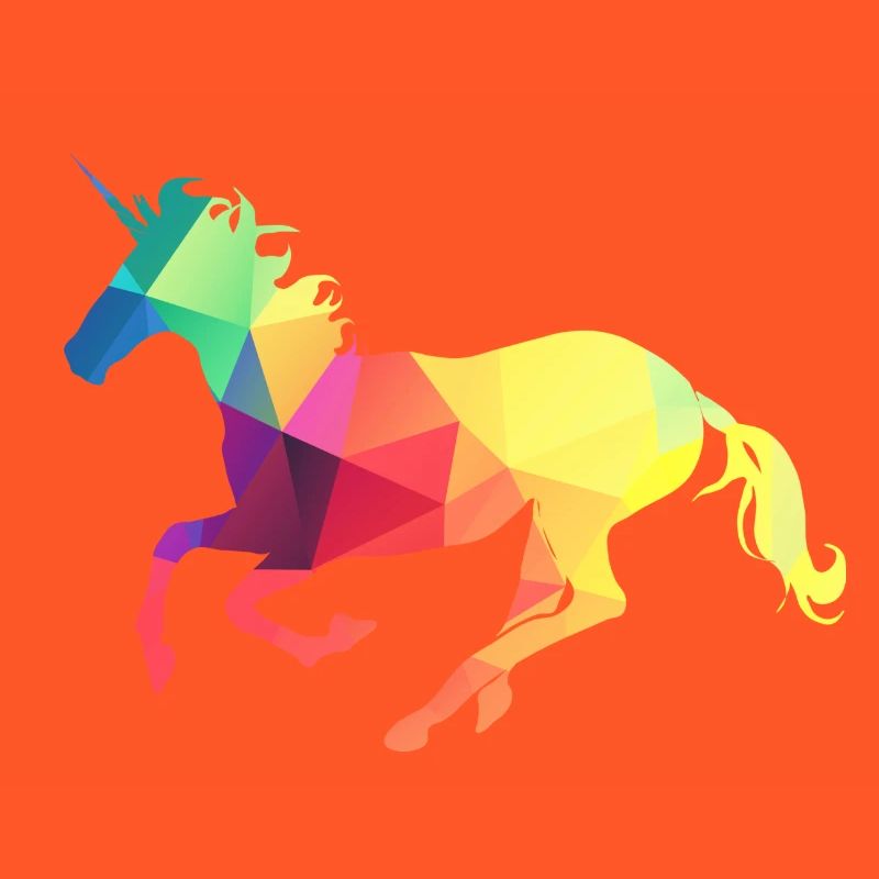 Buntes Einhorn