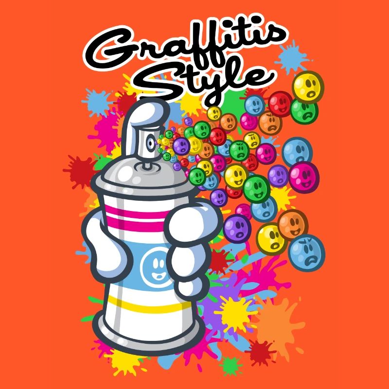Graffitis cartoon style