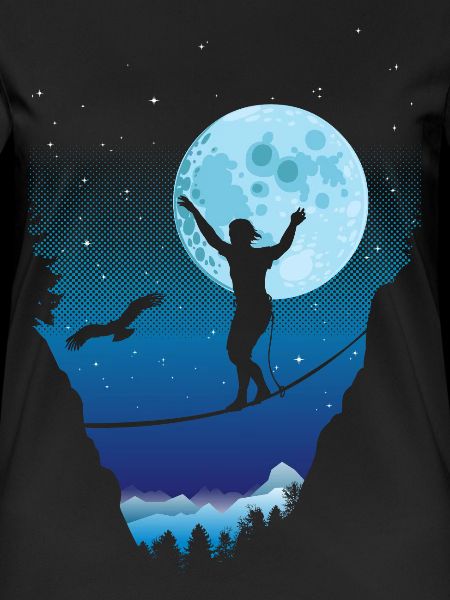 Moonlight slackline