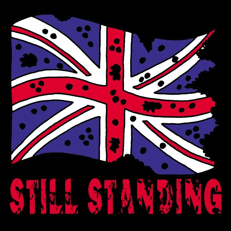 Torn english flag