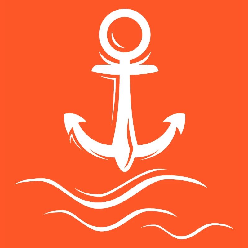waves anchor wave wave waves anchor logo icon