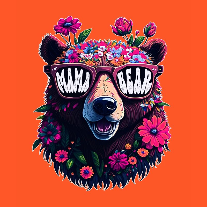 Mamabär Sonnenbrille Mama Bear Muttertag Blumen