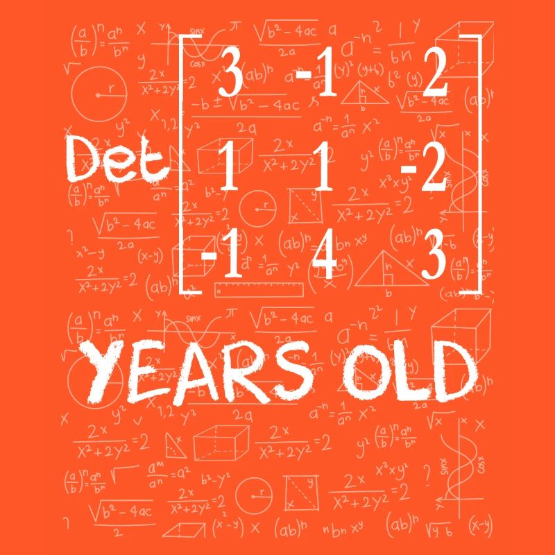 44. Geburtstag 44 Jahre Matrixdeterminante