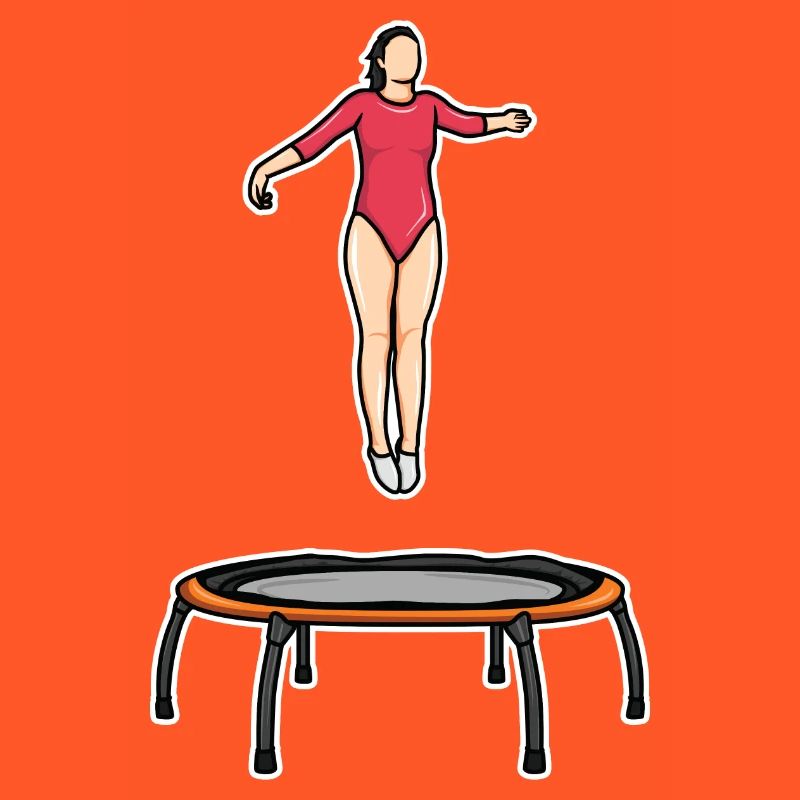 Trampolin Mädel