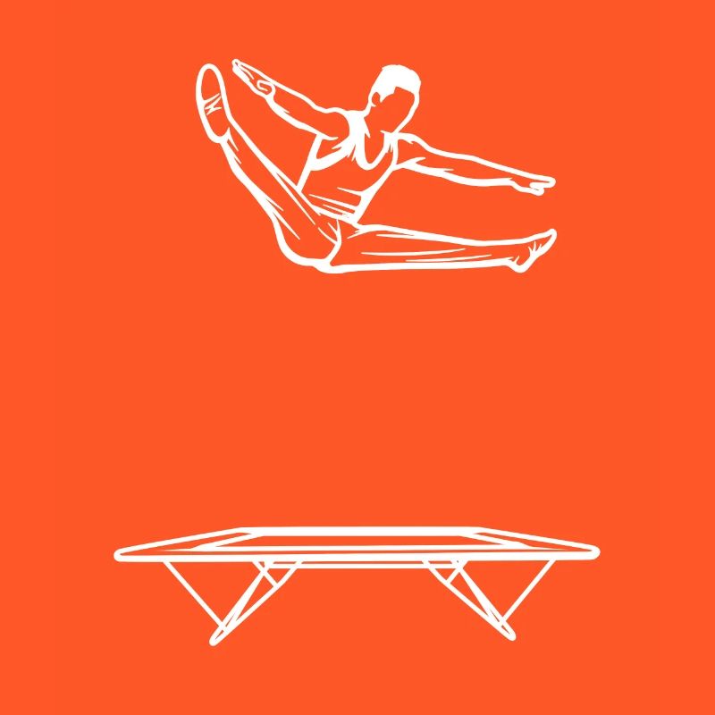 Trampolinspringer Junge