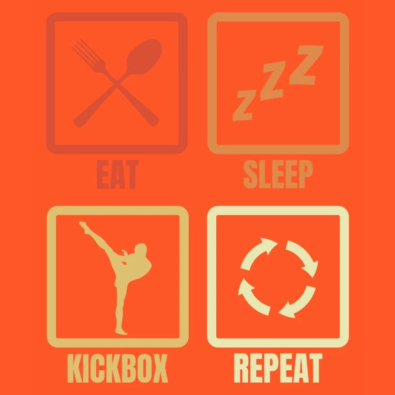 Eating Sleeping Kickboxing Repeat