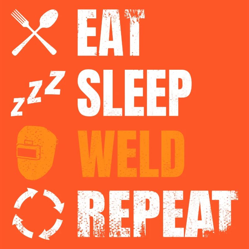 Manger, dormir, souder, répéter