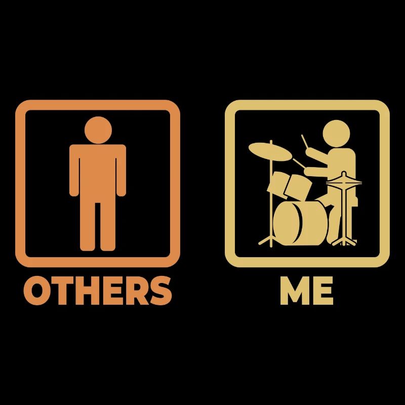 Drummer Stick Figure