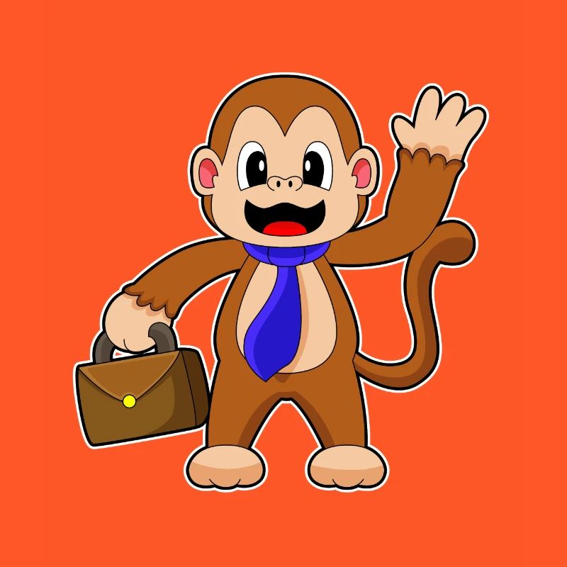 Monkey Entrepreneur Briefcase