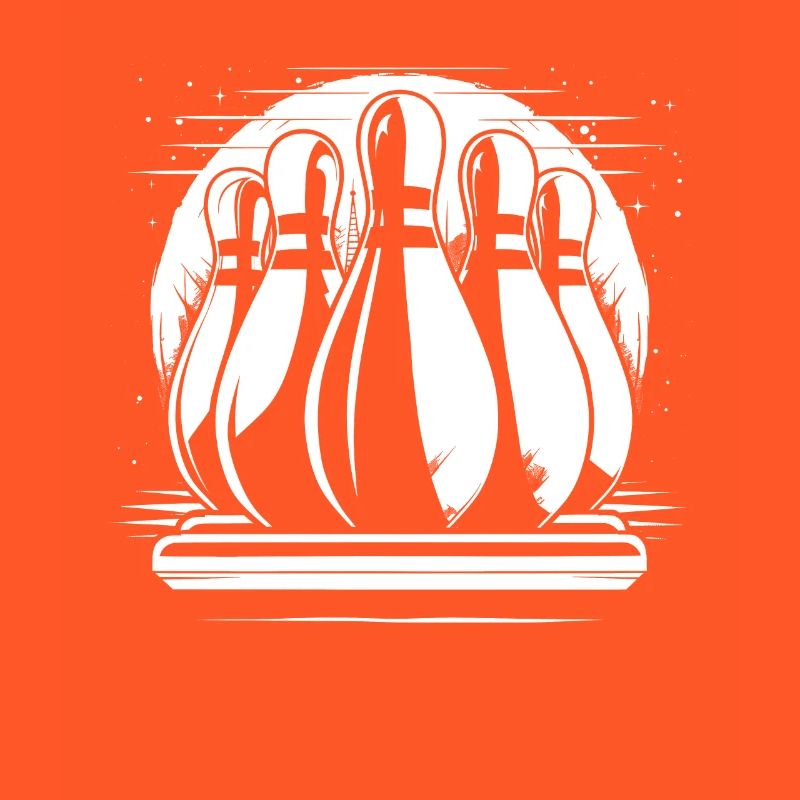 Bowling Pins Drawing