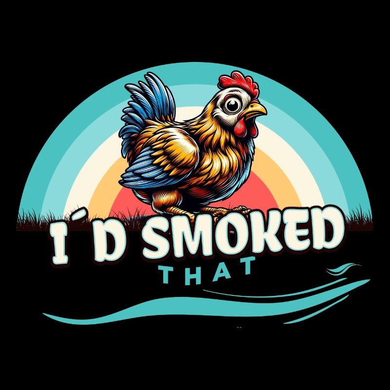 J’avais fumé ce drôle de dicton de poulet grillé au barbecue