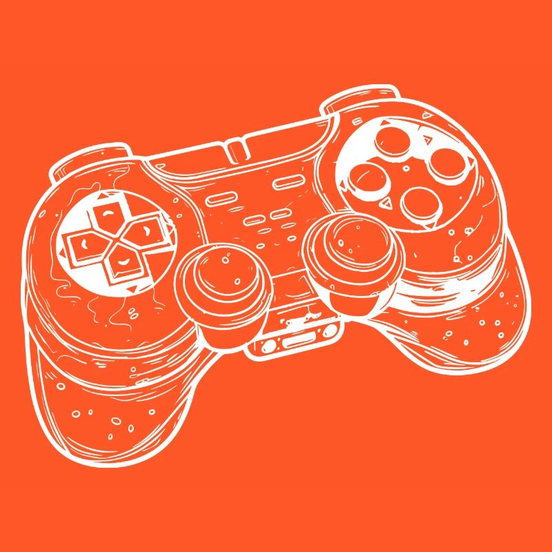 Video Game Controller Drawing