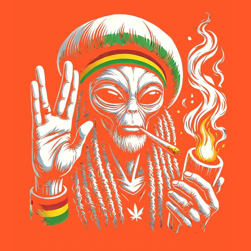 Rasta Alien – Chill und kosmische Vibes Design