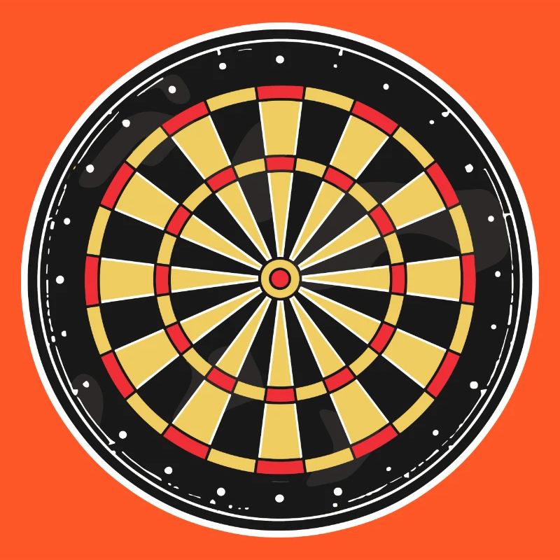 Graphique du jeu de fléchettes