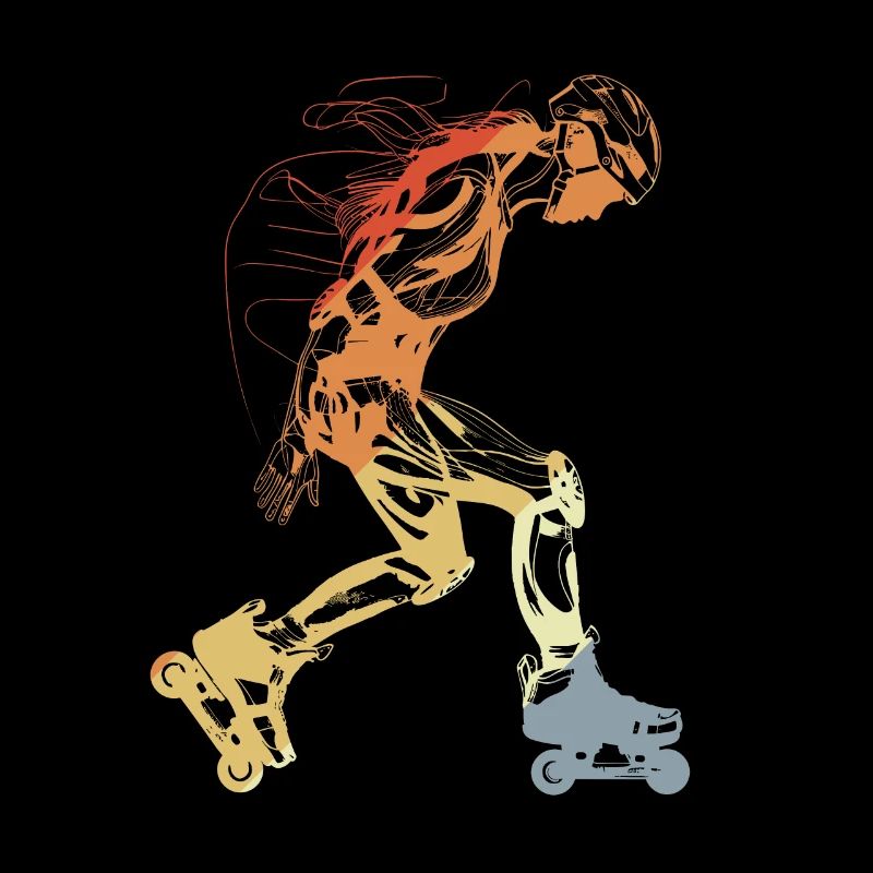 Vintage Roller Skate Girl