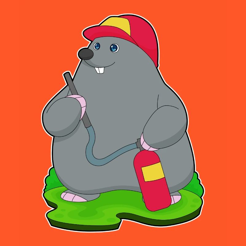 Mole Firefighter Fire Extinguisher