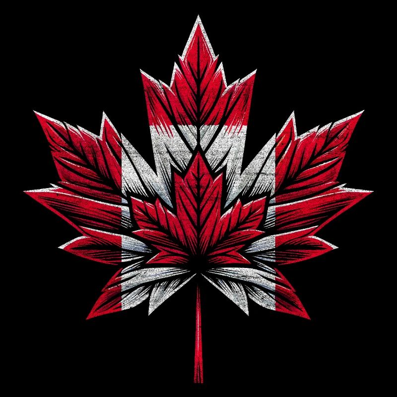 Canada Maple Leaf Flag Vintage Grunge Shirt