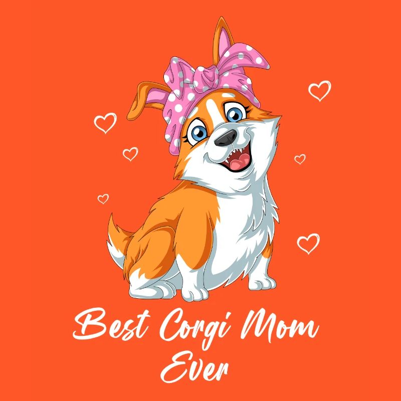 Süße Corgi Mama Statement Muttertagsgeschenk