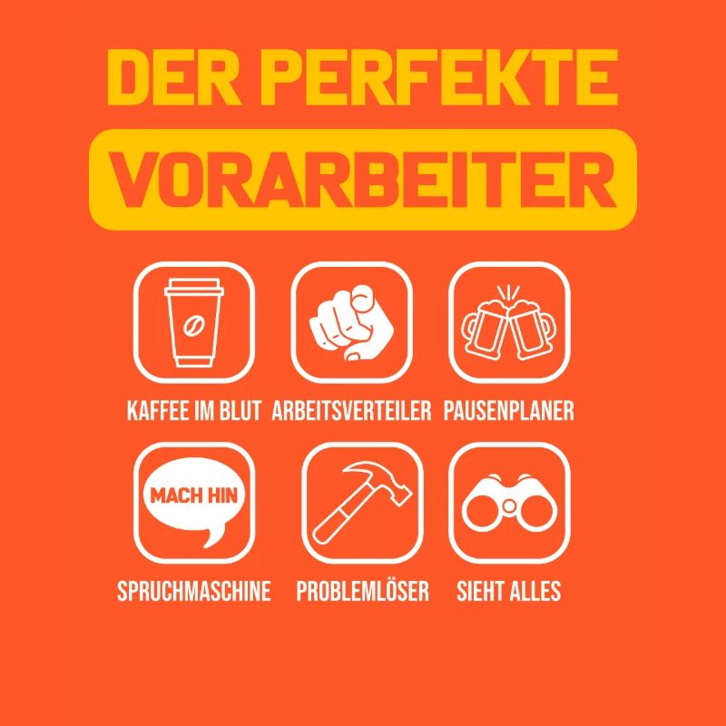 Der perfekte Vorarbeiter Polier Baustelle Bau