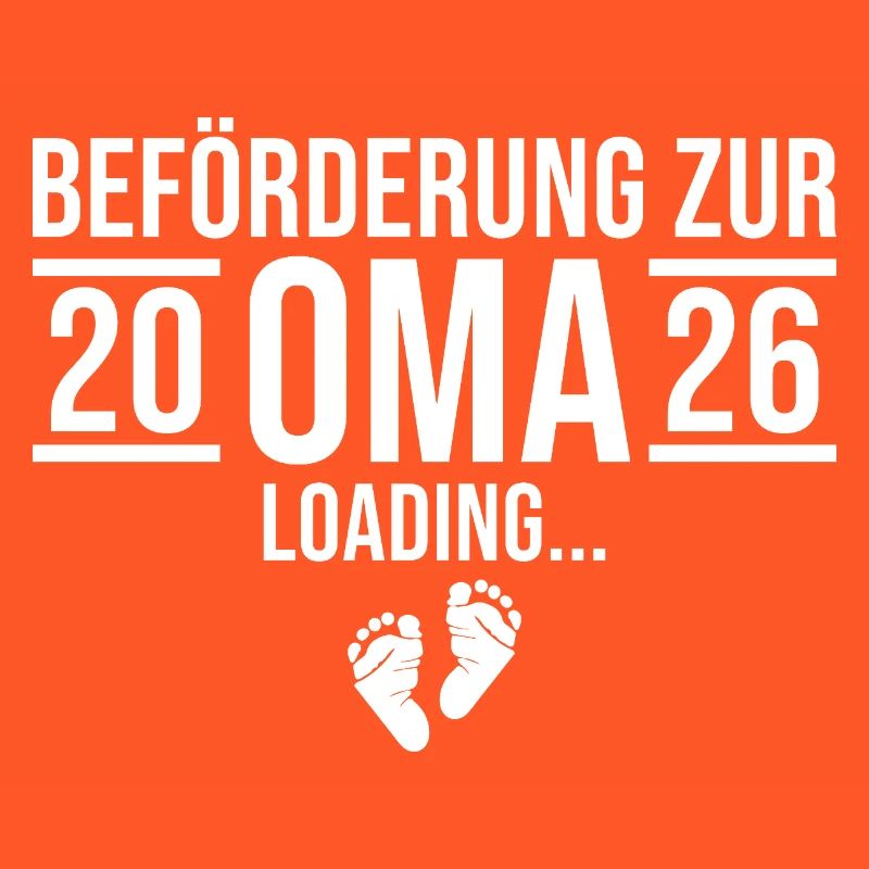 Oma 2026 loading - Werdende Großmutter