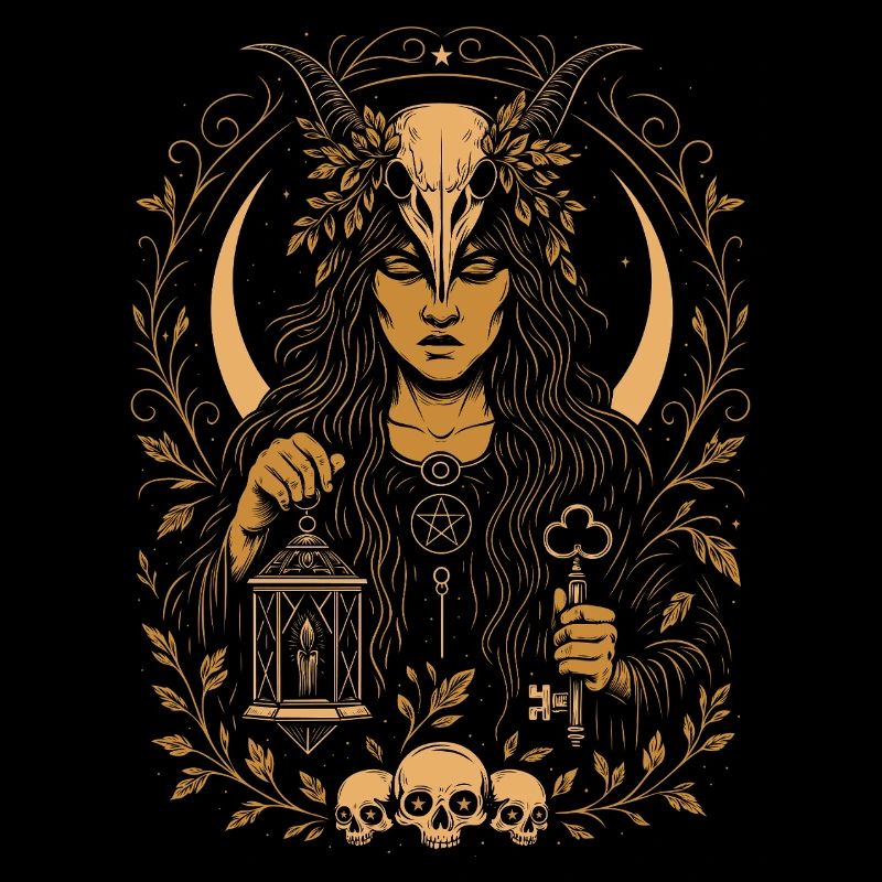 Samhain Goddess Nature Magic Spiritual Art