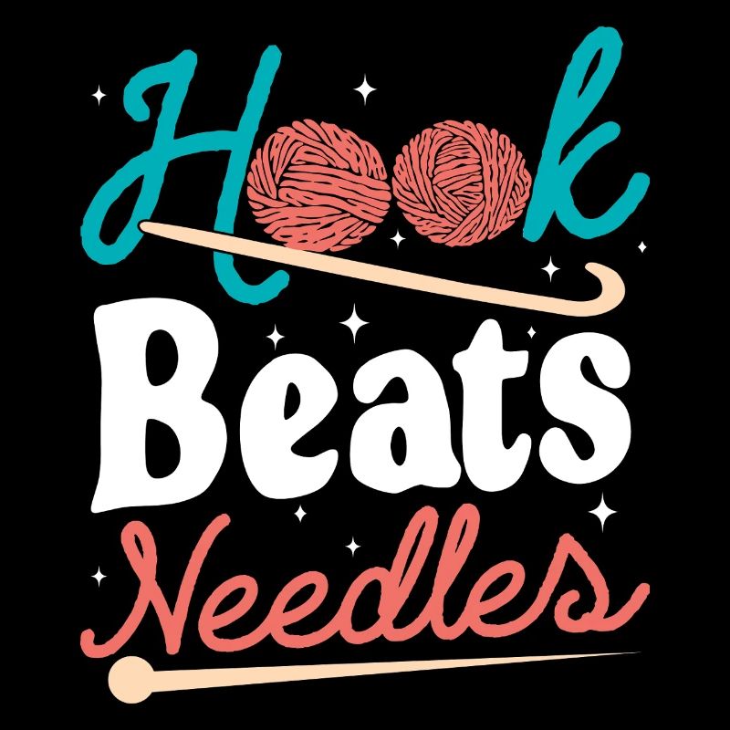 Hook Beats Needles Häkelhäkelgarn