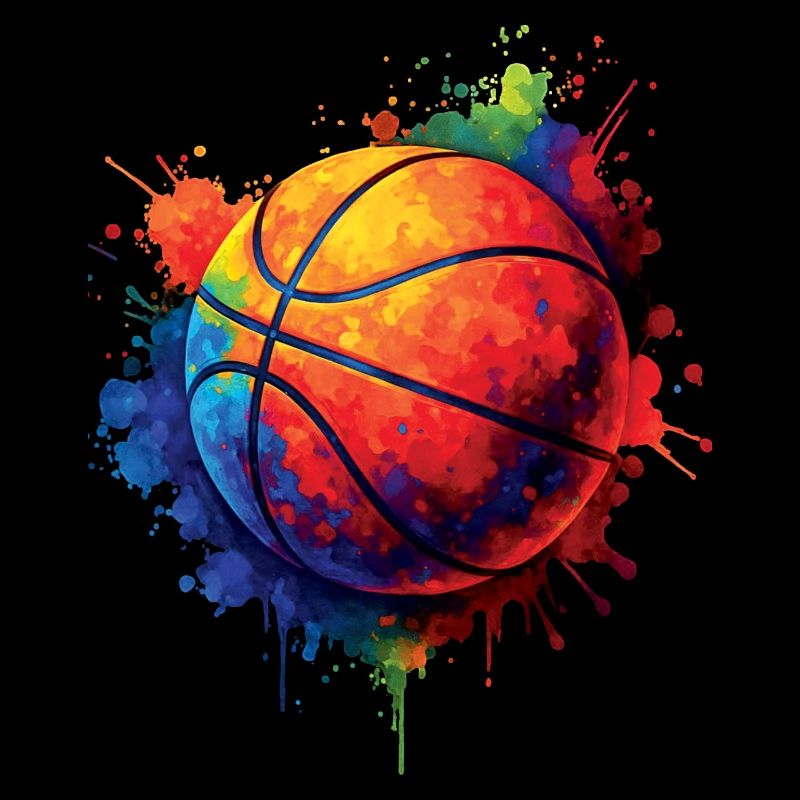 Basketball Splash Art – Design Ballon de Basket