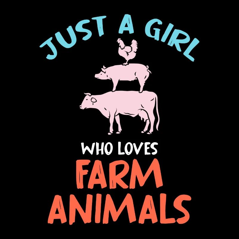 Nur ein Mädchen liebt Hoftiere