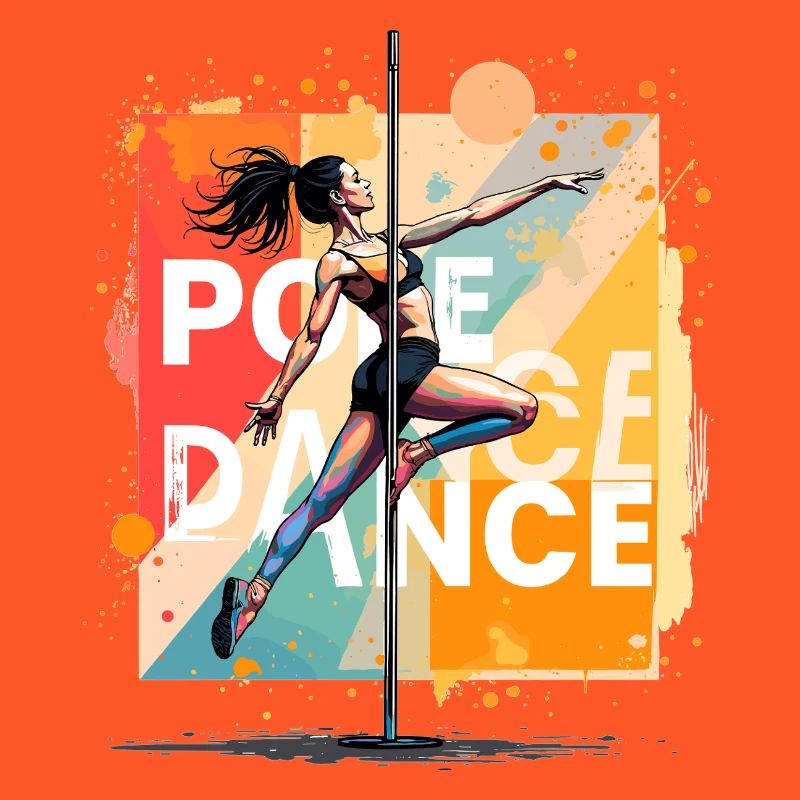 Pole Dance Poledancerin edel akrobatisch Geschenk