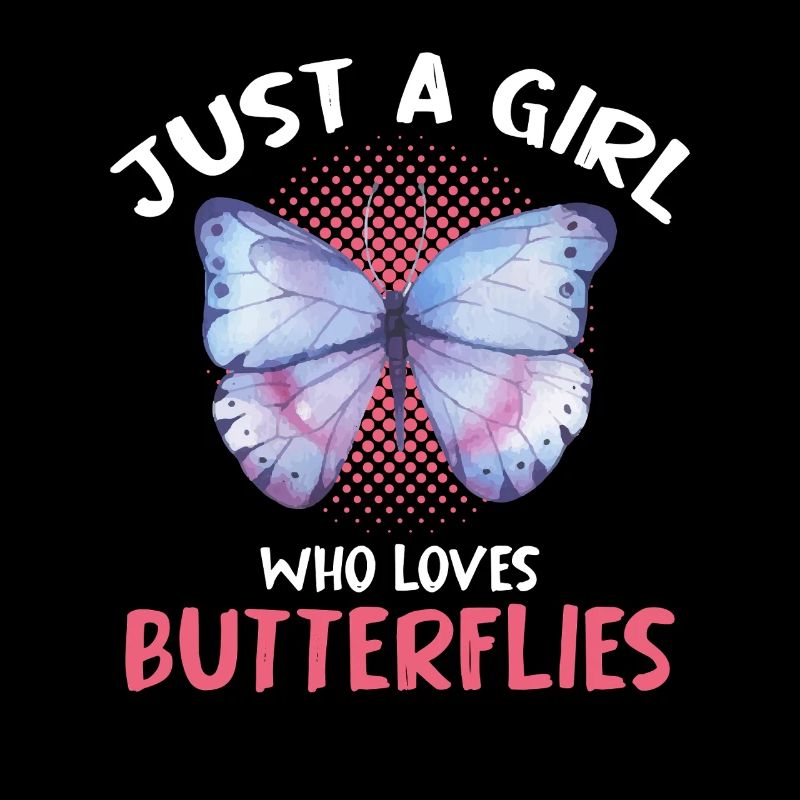 Nur ein Mädchen liebt Schmetterlinge