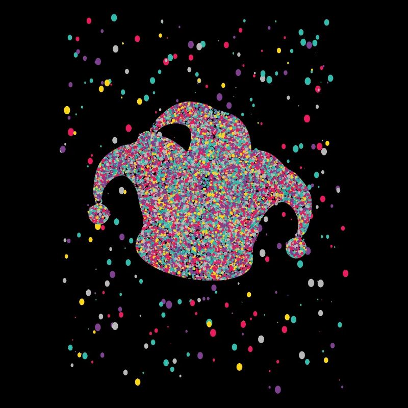 Confettis Jeck Hat Costume de Carnaval