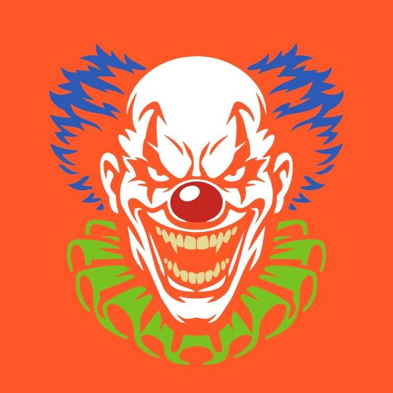 Dämonischer Clown mit grimmigem Grinsen Kostüm