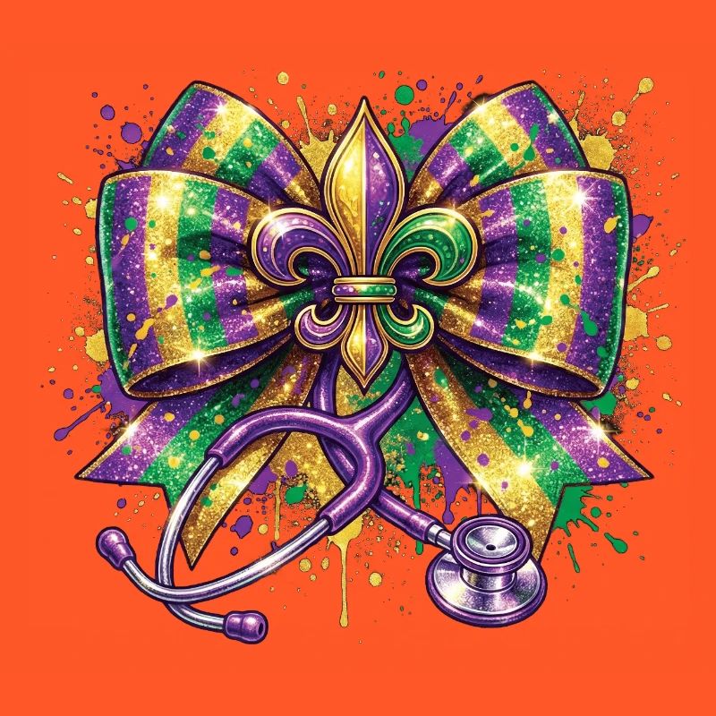 Infirmière Docteure du Mardi Gras, Fleur De Lys