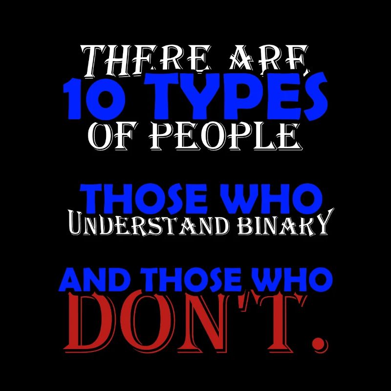 Binary joke: 10 types of people