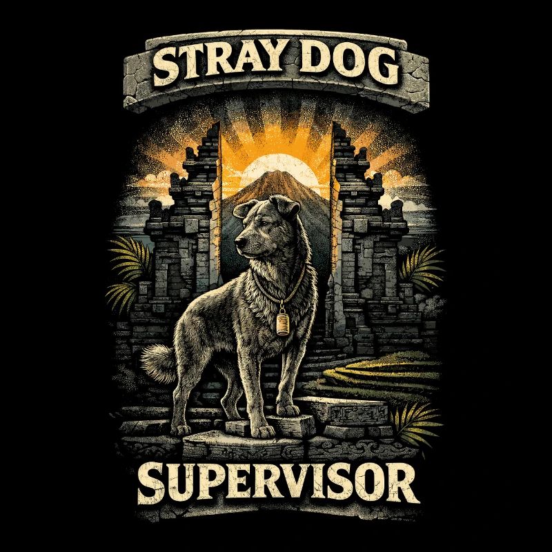 Bali Reise Stray Dog Supervisor