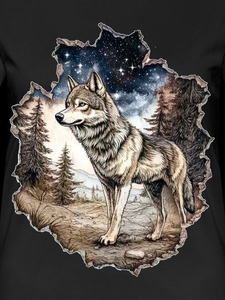 Wolf Starry Sky