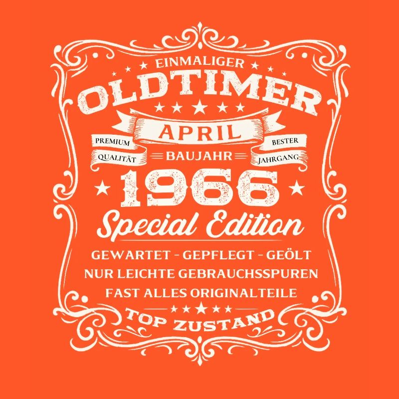 60. Geburtstag Geschenk Mann Oldtimer April 1966