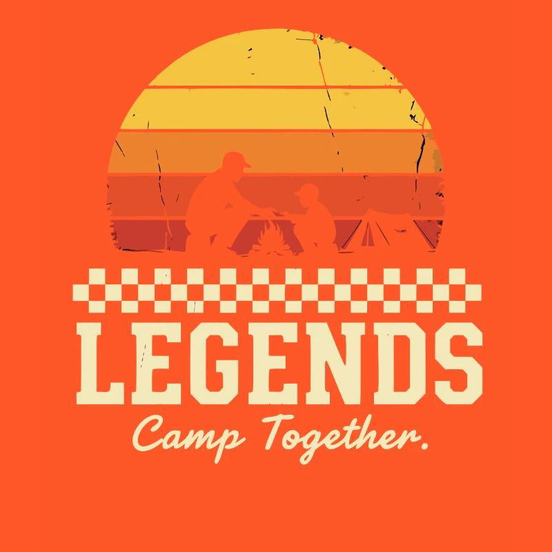 Camping Legends Father Son